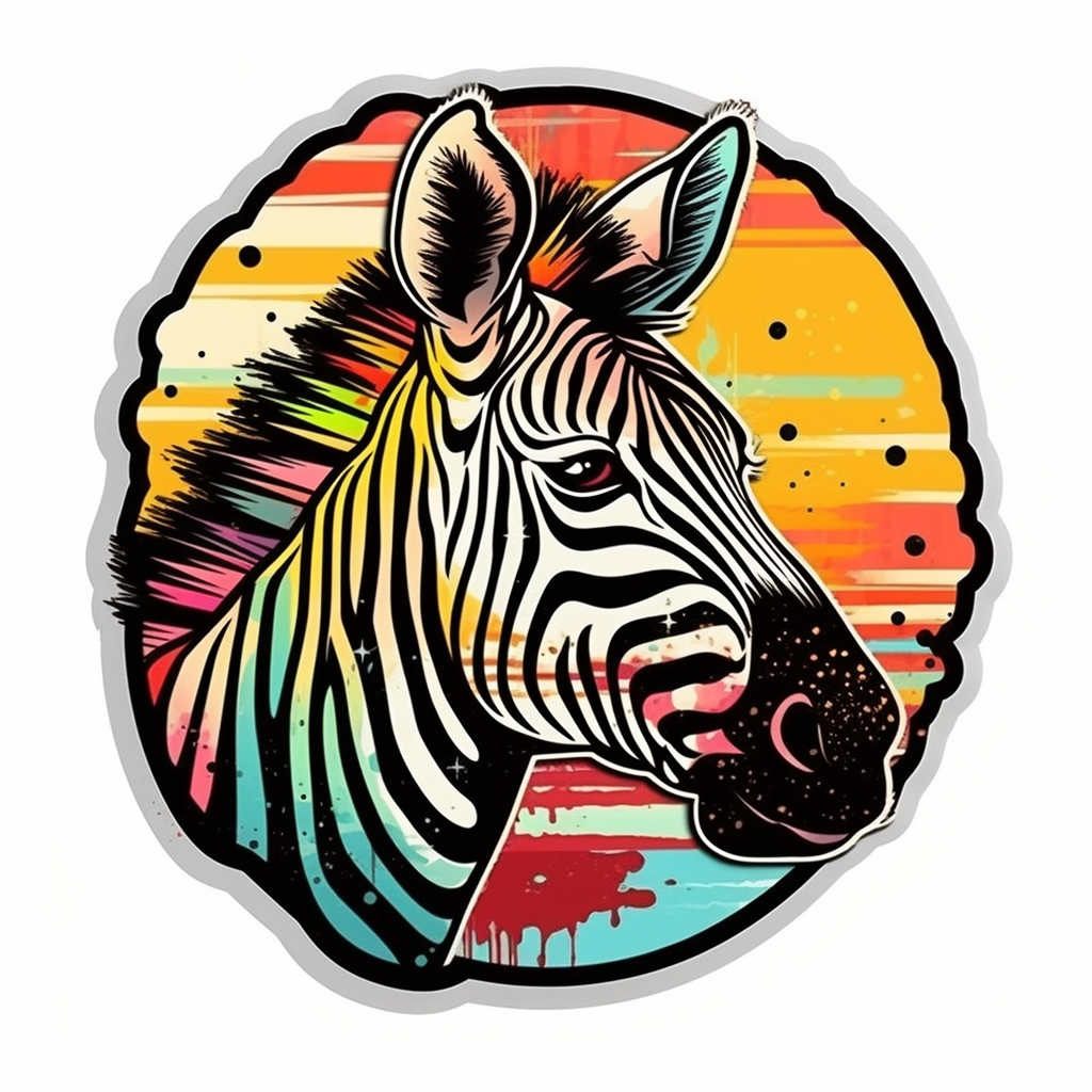 Zebra Vinyl Decal Sticker for Car, Laptop, Tumbler and more # 003821
