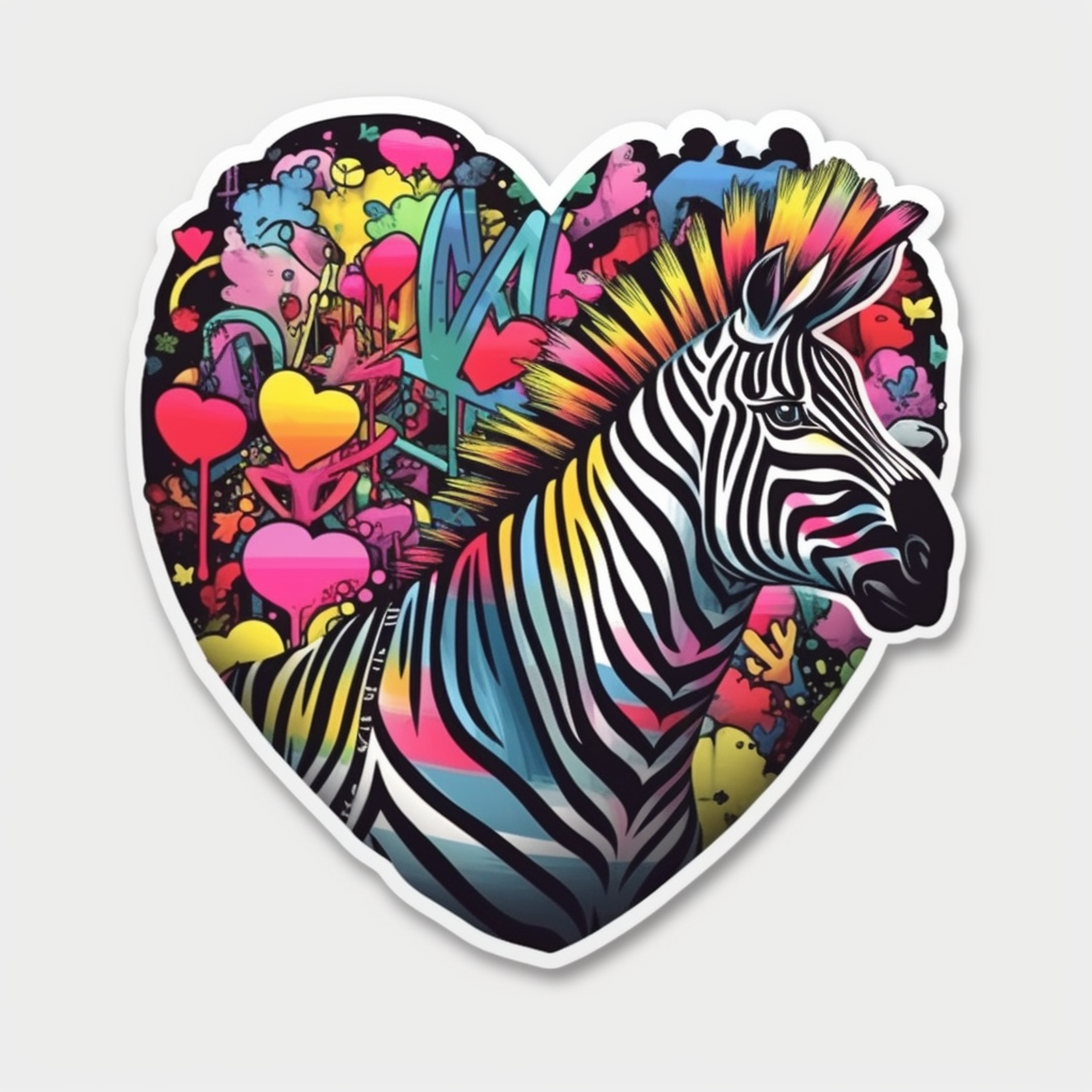 Zebra Vinyl Decal Sticker for Car, Laptop, Tumbler and more # 003820