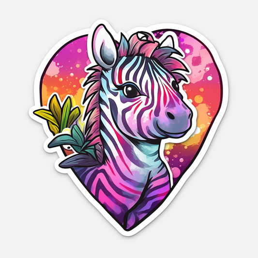 Zebra Vinyl Decal Sticker for Car, Laptop, Tumbler and more # 003828