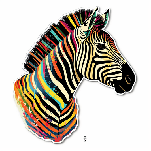 Zebra Vinyl Decal Sticker for Car, Laptop, Tumbler and more # 003830