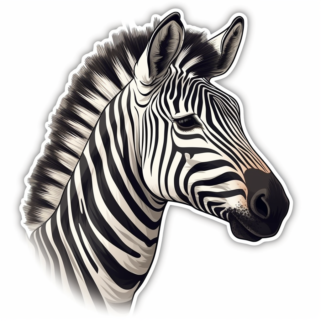 Zebra Vinyl Decal Sticker for Car, Laptop, Tumbler and more # 003831