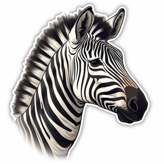 Zebra Vinyl Decal Sticker for Car, Laptop, Tumbler and more # 003831