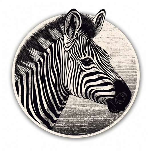 Zebra Vinyl Decal Sticker for Car, Laptop, Tumbler and more # 003834