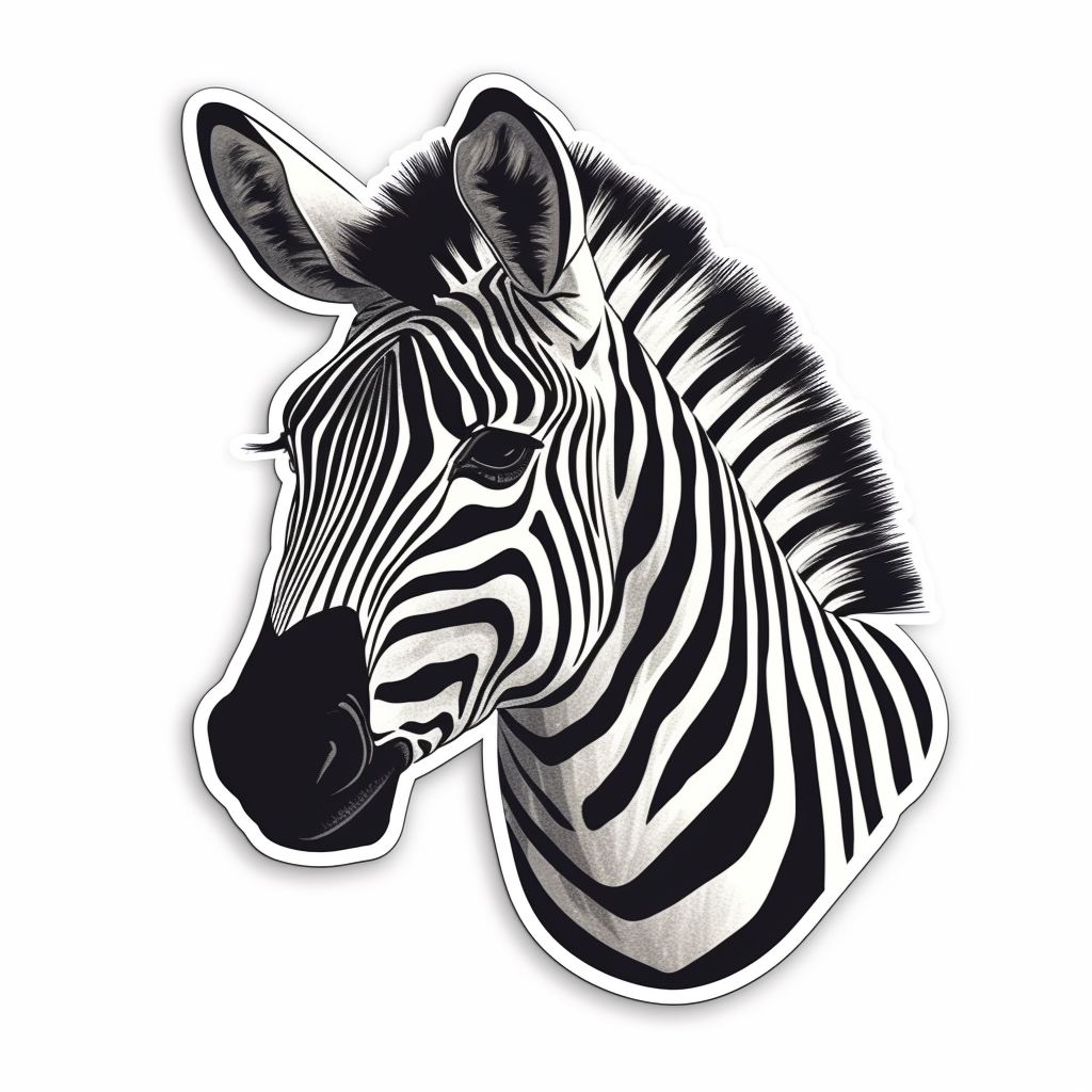 Zebra Vinyl Decal Sticker for Car, Laptop, Tumbler and more # 003832