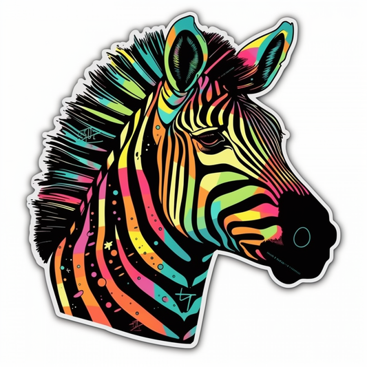 Zebra Vinyl Decal Sticker for Car, Laptop, Tumbler and more # 003829