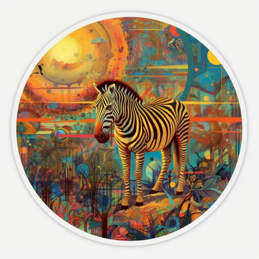 Zebra Vinyl Decal Sticker for Car, Laptop, Tumbler and more # 003841
