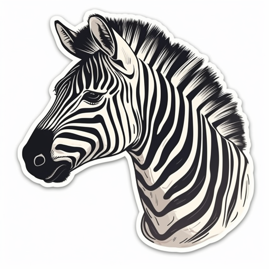 Zebra Vinyl Decal Sticker for Car, Laptop, Tumbler and more # 003839