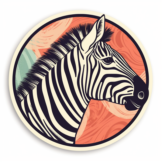 Zebra Vinyl Decal Sticker for Car, Laptop, Tumbler and more # 003842