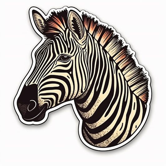 Zebra Vinyl Decal Sticker for Car, Laptop, Tumbler and more # 003840