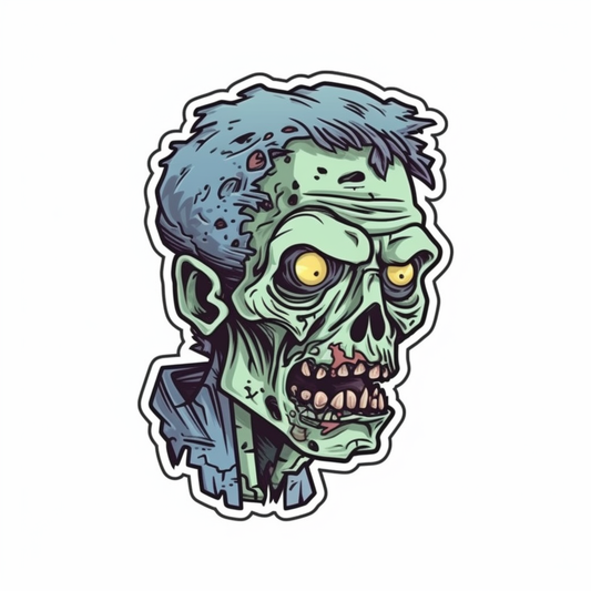 Zombie Vinyl Decal Sticker for Car, Laptop, Tumbler and more # 007060