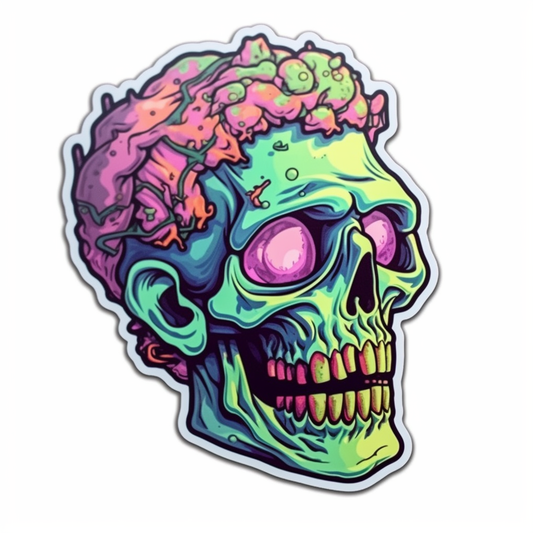 Zombie Vinyl Decal Sticker for Car, Laptop, Tumbler and more # 007097