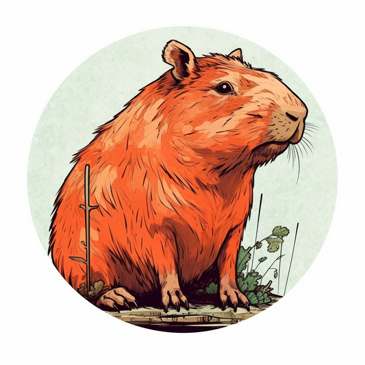 Capybara Vinyl Decal Sticker for Car, Laptop, Tumbler and more # 003501
