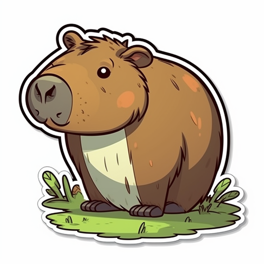 Capybara Vinyl Decal Sticker for Car, Laptop, Tumbler and more # 003479