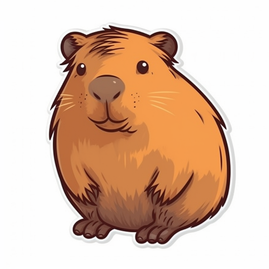 Capybara Vinyl Decal Sticker for Car, Laptop, Tumbler and more # 003473