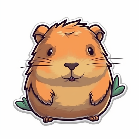 Capybara Vinyl Decal Sticker for Car, Laptop, Tumbler and more # 003469