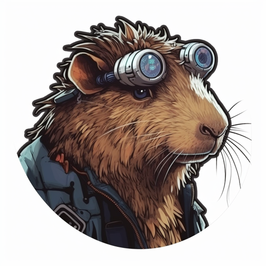 Capybara Vinyl Decal Sticker for Car, Laptop, Tumbler and more # 003436