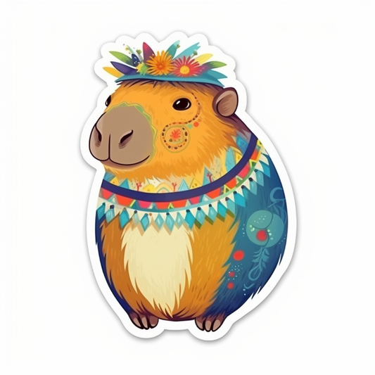 Capybara Vinyl Decal Sticker for Car, Laptop, Tumbler and more # 003445