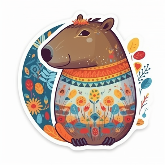 Capybara Vinyl Decal Sticker for Car, Laptop, Tumbler and more # 003451