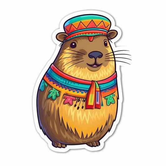 Capybara Vinyl Decal Sticker for Car, Laptop, Tumbler and more # 003471