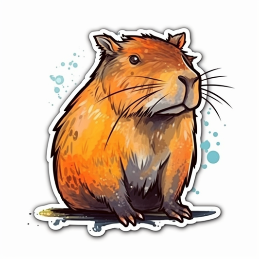 Capybara Vinyl Decal Sticker for Car, Laptop, Tumbler and more # 003466