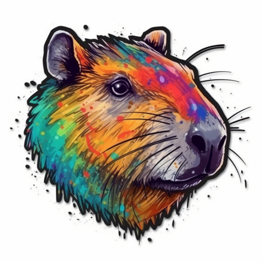 Capybara Vinyl Decal Sticker for Car, Laptop, Tumbler and more # 003472