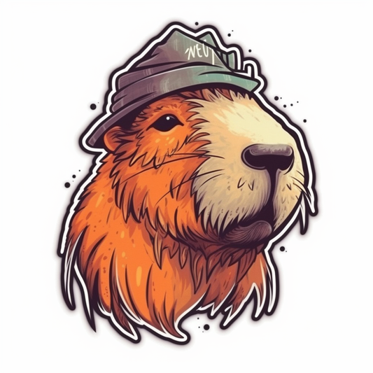 Capybara Vinyl Decal Sticker for Car, Laptop, Tumbler and more # 003465