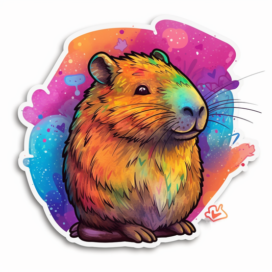 Capybara Vinyl Decal Sticker for Car, Laptop, Tumbler and more # 003463