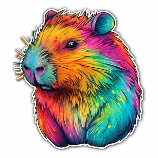 Capybara Vinyl Decal Sticker for Car, Laptop, Tumbler and more # 003475