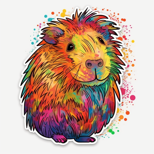 Capybara Vinyl Decal Sticker for Car, Laptop, Tumbler and more # 003488