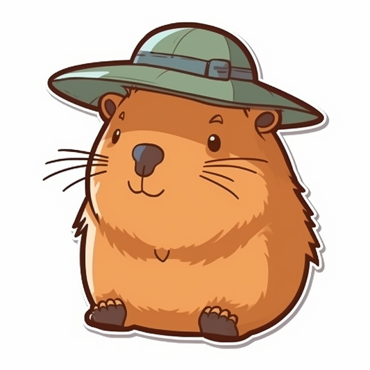 Capybara Vinyl Decal Sticker for Car, Laptop, Tumbler and more # 003480