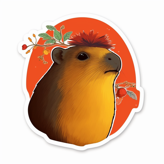 Capybara Vinyl Decal Sticker for Car, Laptop, Tumbler and more # 003487