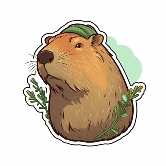 Capybara Vinyl Decal Sticker for Car, Laptop, Tumbler and more # 003500
