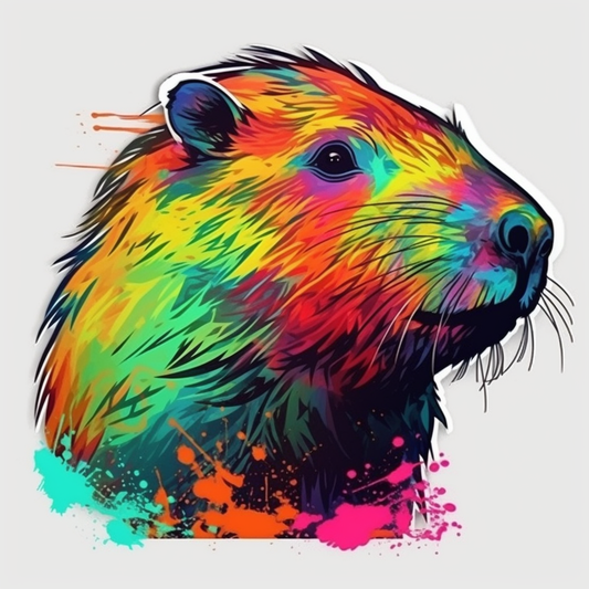 Capybara Vinyl Decal Sticker for Car, Laptop, Tumbler and more # 003495