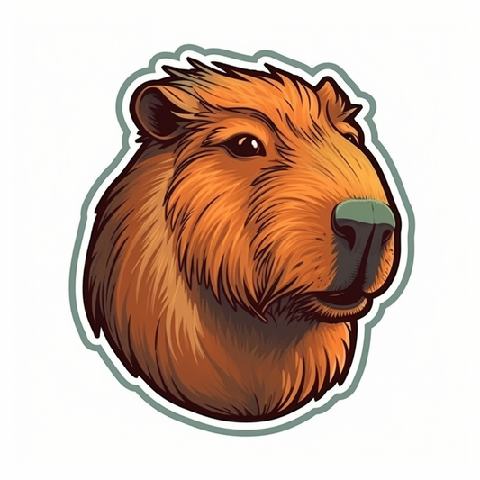 Capybara Vinyl Decal Sticker for Car, Laptop, Tumbler and more # 003499