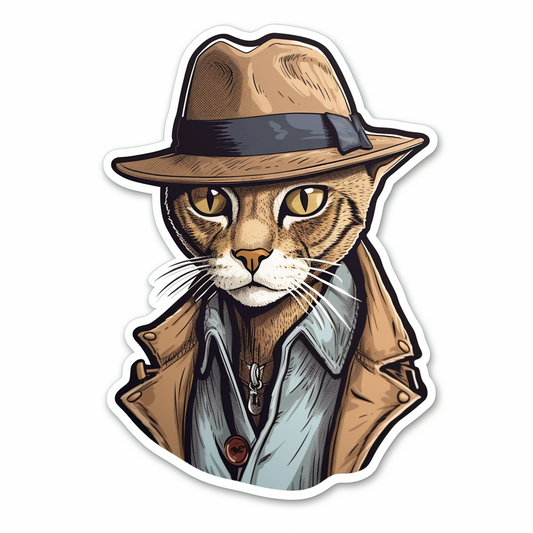 Abyssinian Cat Vinyl Decal Sticker for Car, Laptop, Tumbler and more # 002102