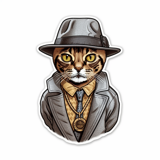 Abyssinian Cat Vinyl Decal Sticker for Car, Laptop, Tumbler and more # 002107