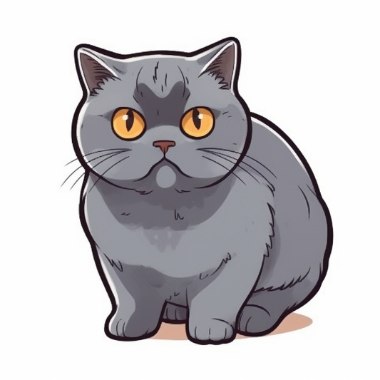 British Shorthair Cat Vinyl Decal Sticker for Car, Laptop, Tumbler and more # 0068