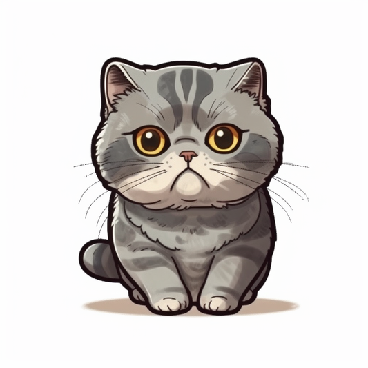 British Shorthair Cat Vinyl Decal Sticker for Car, Laptop, Tumbler and more # 0069