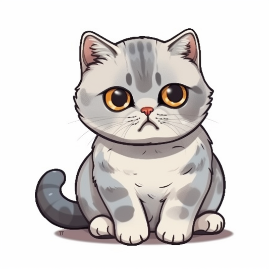 British Shorthair Cat Vinyl Decal Sticker for Car, Laptop, Tumbler and more # 0073