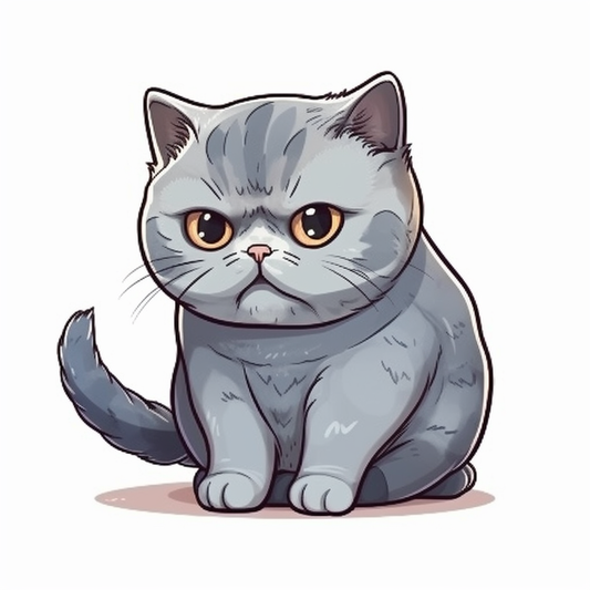 British Shorthair Cat Vinyl Decal Sticker for Car, Laptop, Tumbler and more # 0066