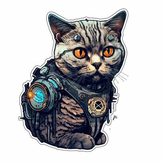 British Shorthair Cat Vinyl Decal Sticker for Car, Laptop, Tumbler and more # 0078