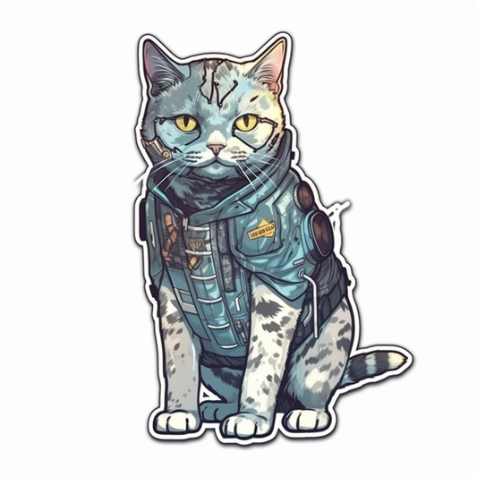 British Shorthair Cat Vinyl Decal Sticker for Car, Laptop, Tumbler and more # 0081