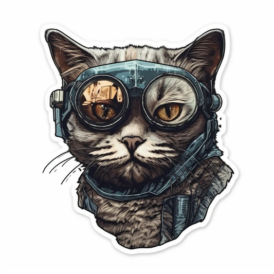 British Shorthair Cat Vinyl Decal Sticker for Car, Laptop, Tumbler and more # 0080