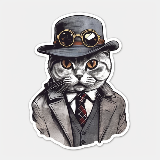 British Shorthair Cat Vinyl Decal Sticker for Car, Laptop, Tumbler and more # 0091