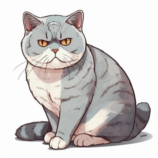 British Shorthair Cat Vinyl Decal Sticker for Car, Laptop, Tumbler and more # 0085