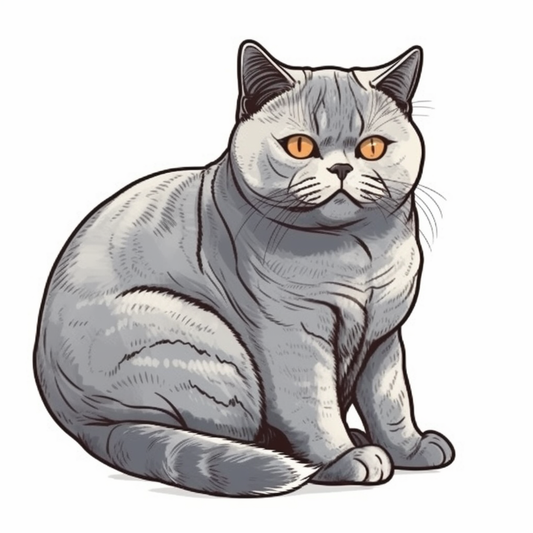 British Shorthair Cat Vinyl Decal Sticker for Car, Laptop, Tumbler and more # 00101