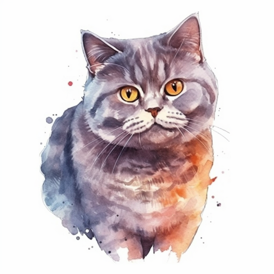 British Shorthair Cat Vinyl Decal Sticker for Car, Laptop, Tumbler and more # 00114
