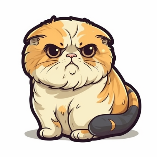 Scottish Fold Cat Vinyl Decal Sticker for Car, Laptop, Tumbler and more # 002150