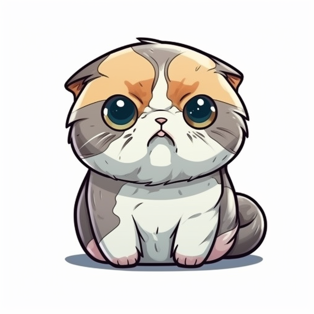 Scottish Fold Cat Vinyl Decal Sticker for Car, Laptop, Tumbler and more # 002025