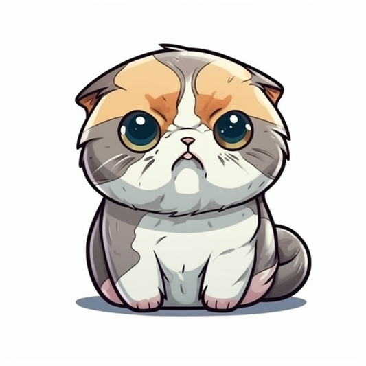 Scottish Fold Cat Vinyl Decal Sticker for Car, Laptop, Tumbler and more # 002025